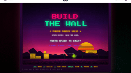 White House Removes ‘Build the Wall’ Game After Tetris Rebuke