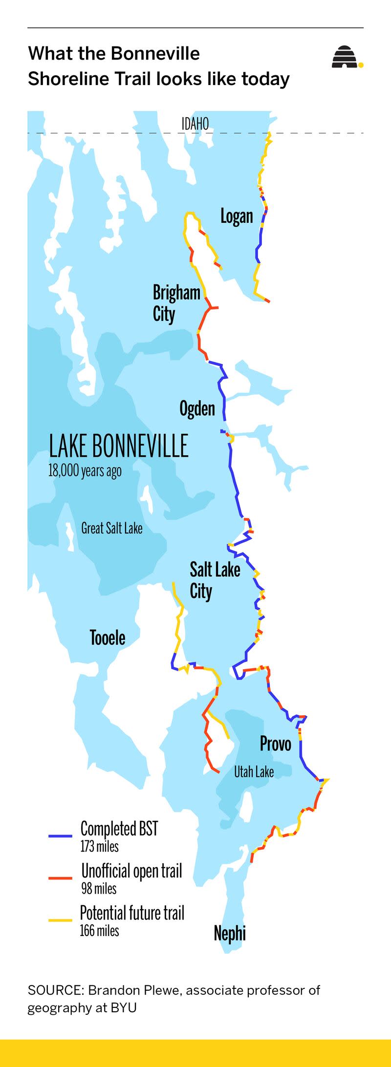 DN-Bonneville Shoreline Trail map