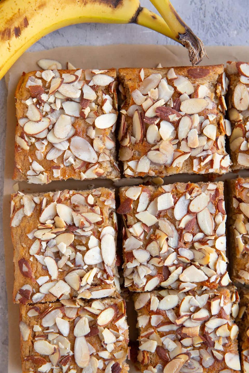 Almond Flour Cottage Cheese Banana Breakfast Cake