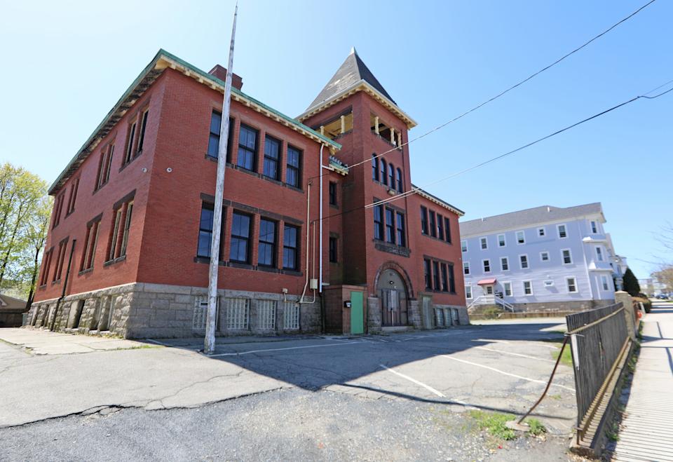 The former William Connell Elementary School is on Plymouth Avenue in Fall River, seen on April 28, 2025.