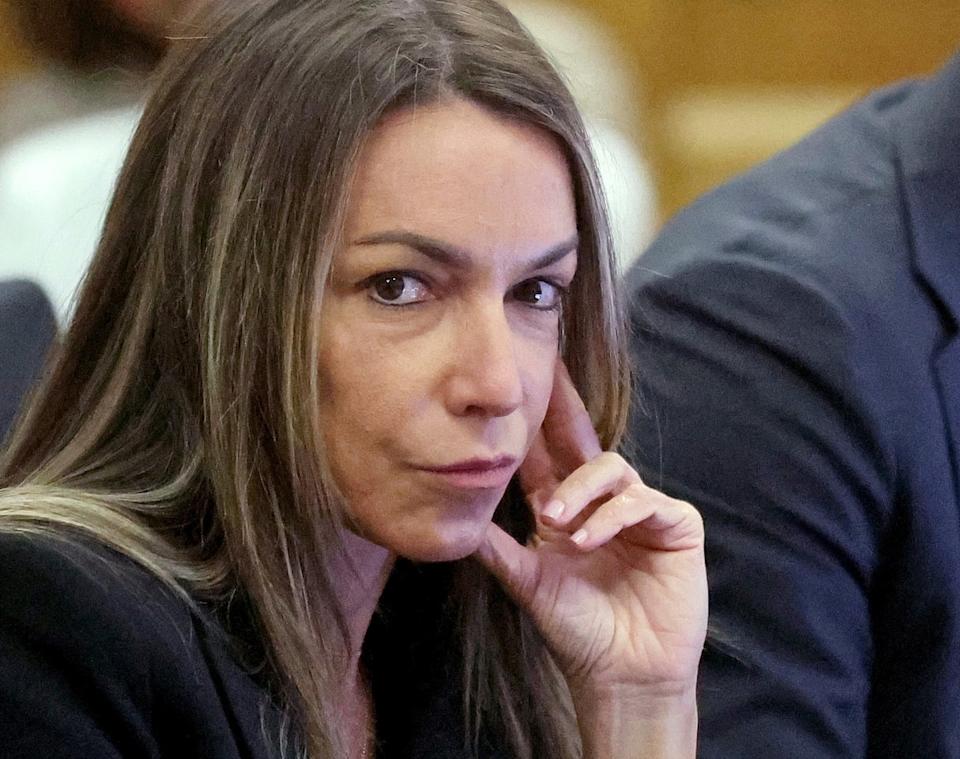 Karen Read looks on during her trial Tuesday, May 20, 2025, in Dedham, Mass. (Matt Stone/The Boston Herald via AP, Pool)