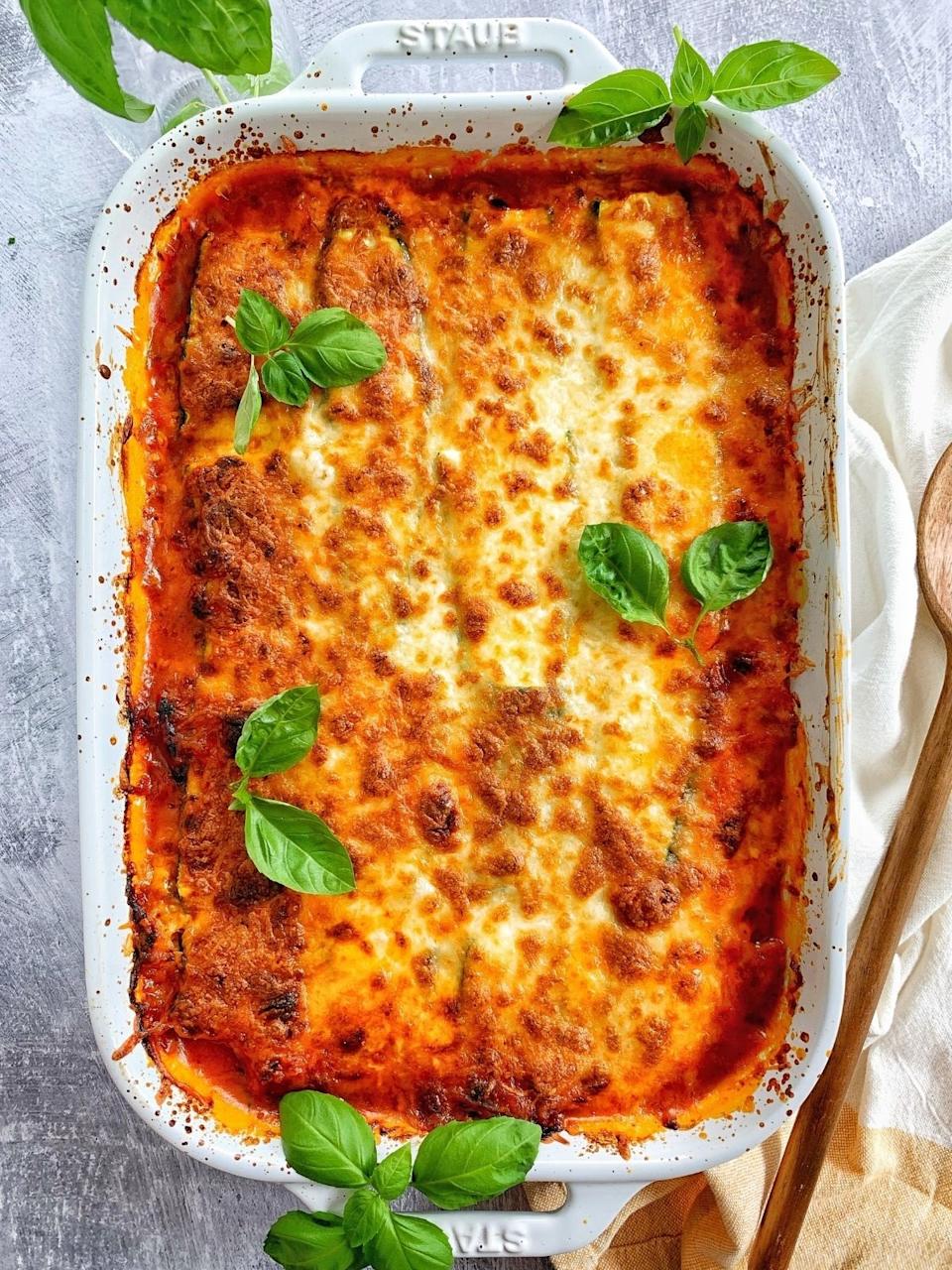 Ground Turkey and Zucchini Lasagna