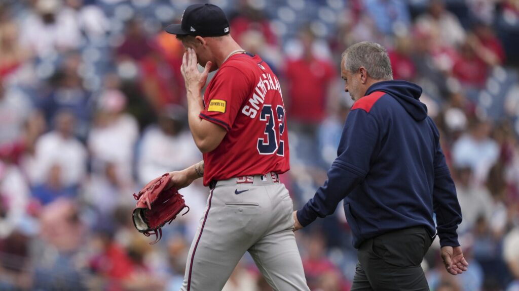 Braves right-hander A.J. Smith-Shawver hurts elbow and manager Brian Snitker says doesn’t look good