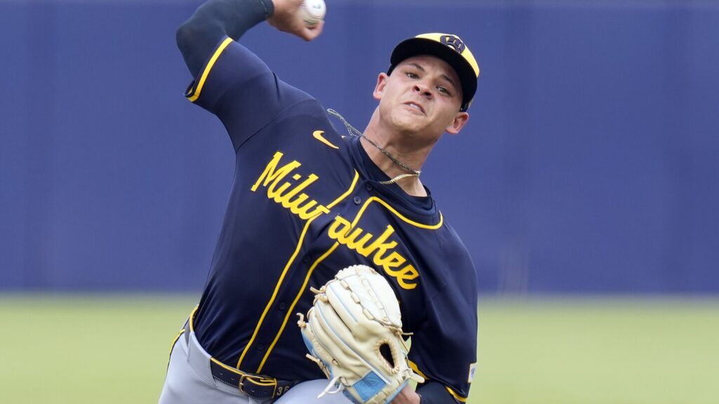 Brewers send RHP Tobias Myers to Triple-A Nashville and recall reliever Elvis Peguero