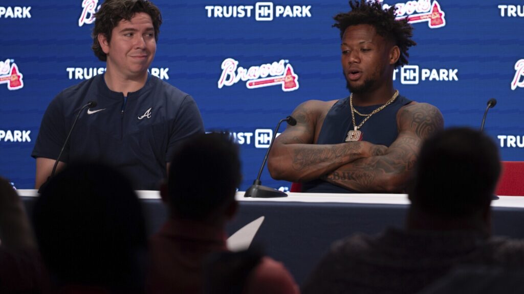 Strider’s fastball velocity takes slight dip in simulated game as Acuña’s rehab moves to Gwinnett