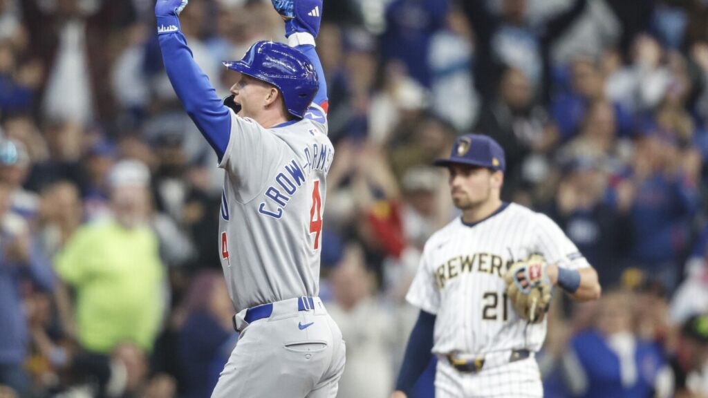 Crow-Armstrong homers for 3rd time in 2 nights as Cubs defeat Brewers 6-2