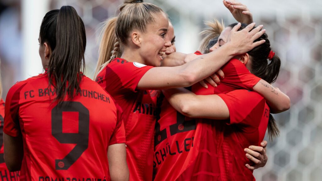 Bayern Munich women’s team wins German Cup final to complete domestic double