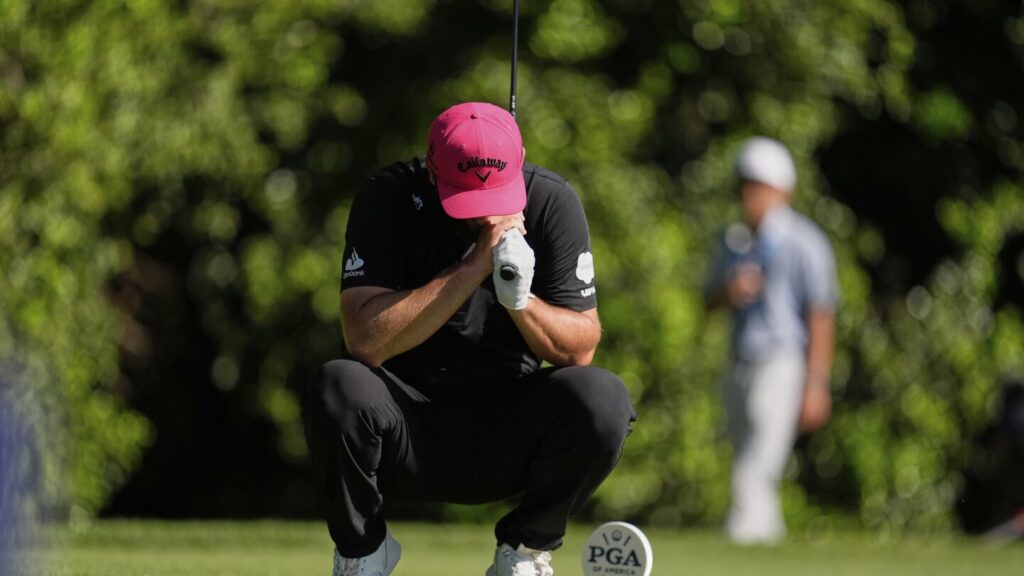 ‘Embarrassed’ Jon Rahm struggles to keep final-round collapse at PGA Championship in perspective