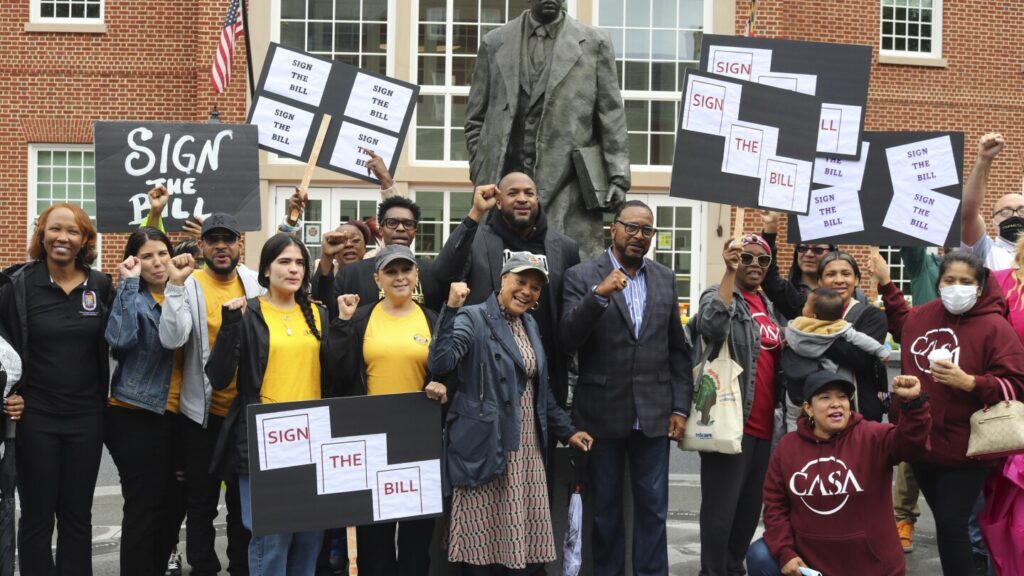 Supporters of a bill to study reparations for slavery urge Maryland Gov. Moore to sign the measure