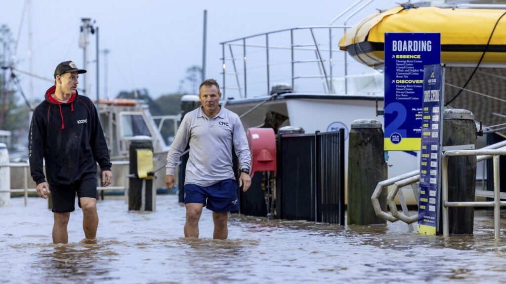 Record floodwaters in eastern Australia leave 1 dead and 3 missing