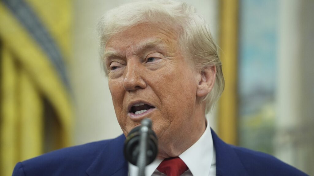 Trump defends ‘TACO’ tariff approach but rejects ‘chickening out’ claims