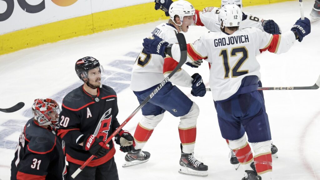 For Panthers, wrapping up 3rd consecutive trip to the Stanley Cup Final didn’t lead to celebrating
