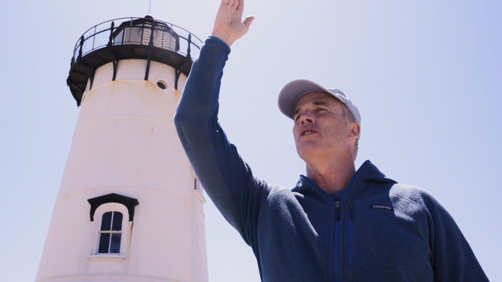 AP PHOTOS: ‘Jaws’ anniversary shark swim gallery
