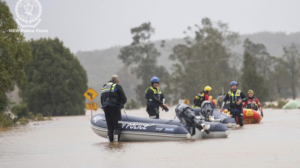 Record floodwaters in eastern Australia leave 4 dead and 1 missing