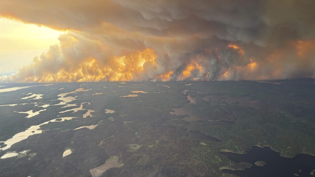 Winds push smoke from Canadian wildfires south into US and hurt air quality