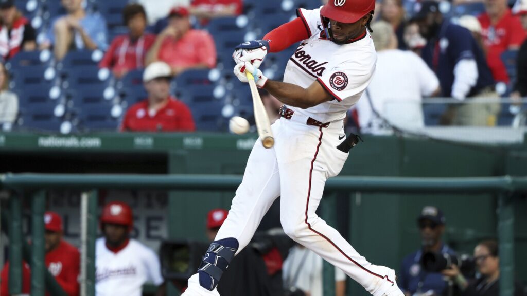 José Tena’s go-ahead double gives the Nationals a wild 10-9 win over the Guardians