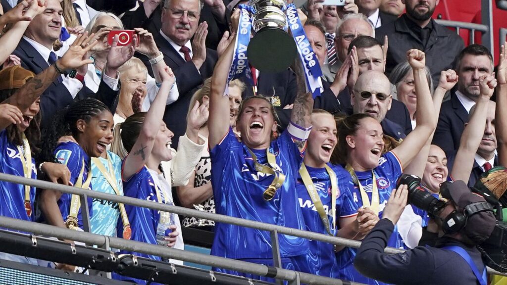In front of Serena, Chelsea wins Women’s FA Cup at Wembley to clinch domestic treble