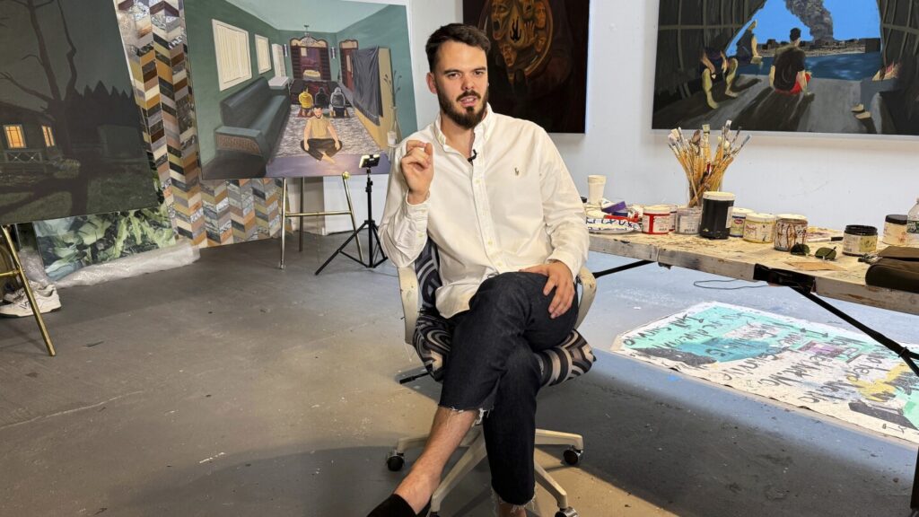 Freed from Hamas captivity, former hostage Andrei Kozlov finds healing in his art