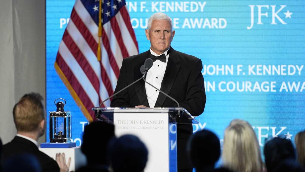 Pence defends Constitution after getting Profile in Courage Award