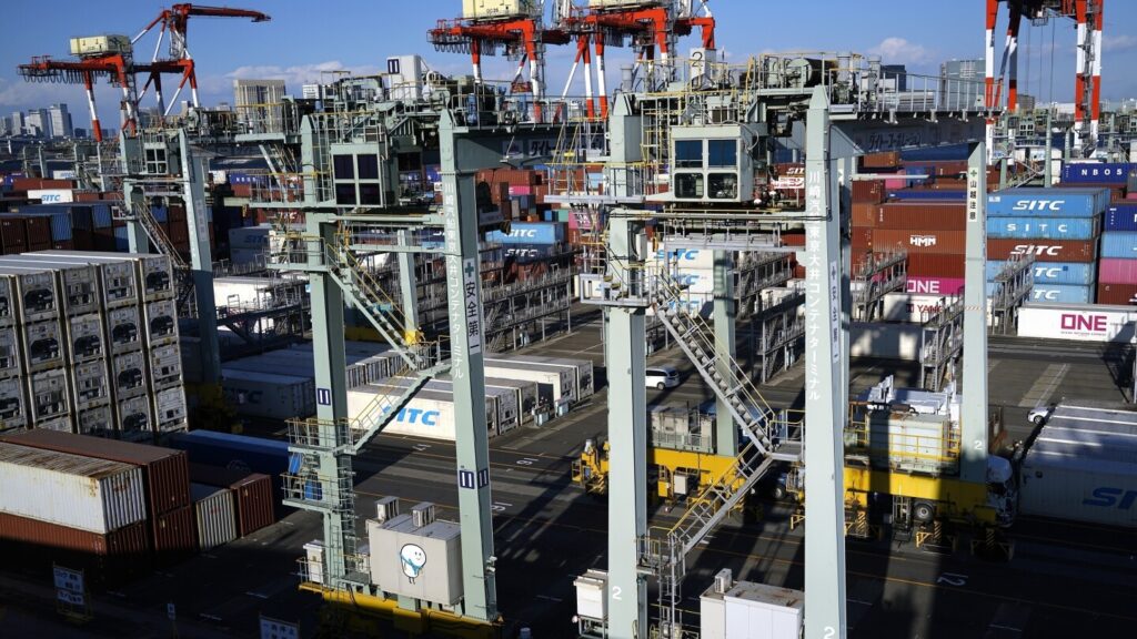 Japan’s exports slow in April as Trump’s tariffs dent shipments to the U.S.