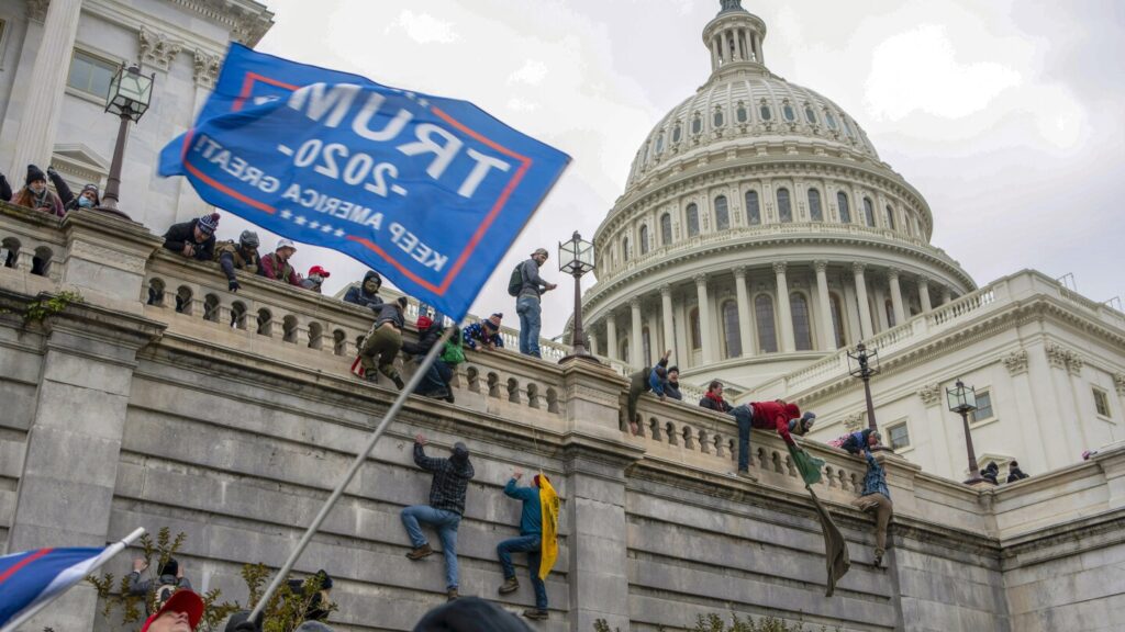 US Capitol rioter who smashed Speaker’s Lobby door charged with burglary in Virginia