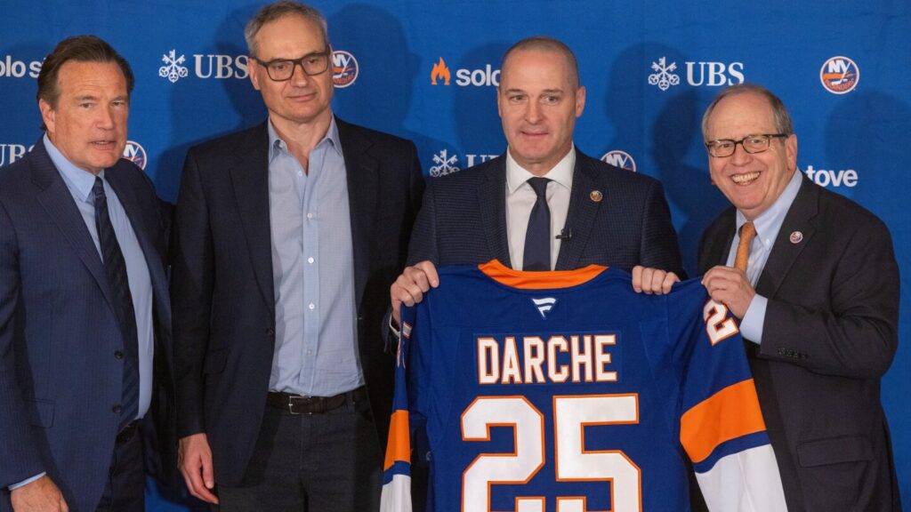 Mathieu Darche introduced as Islanders’ head of hockey operations