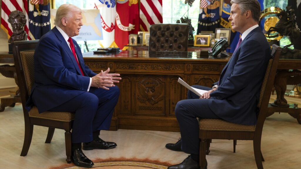 Trump said he chose the ABC News journalist who interviewed him. Did he?