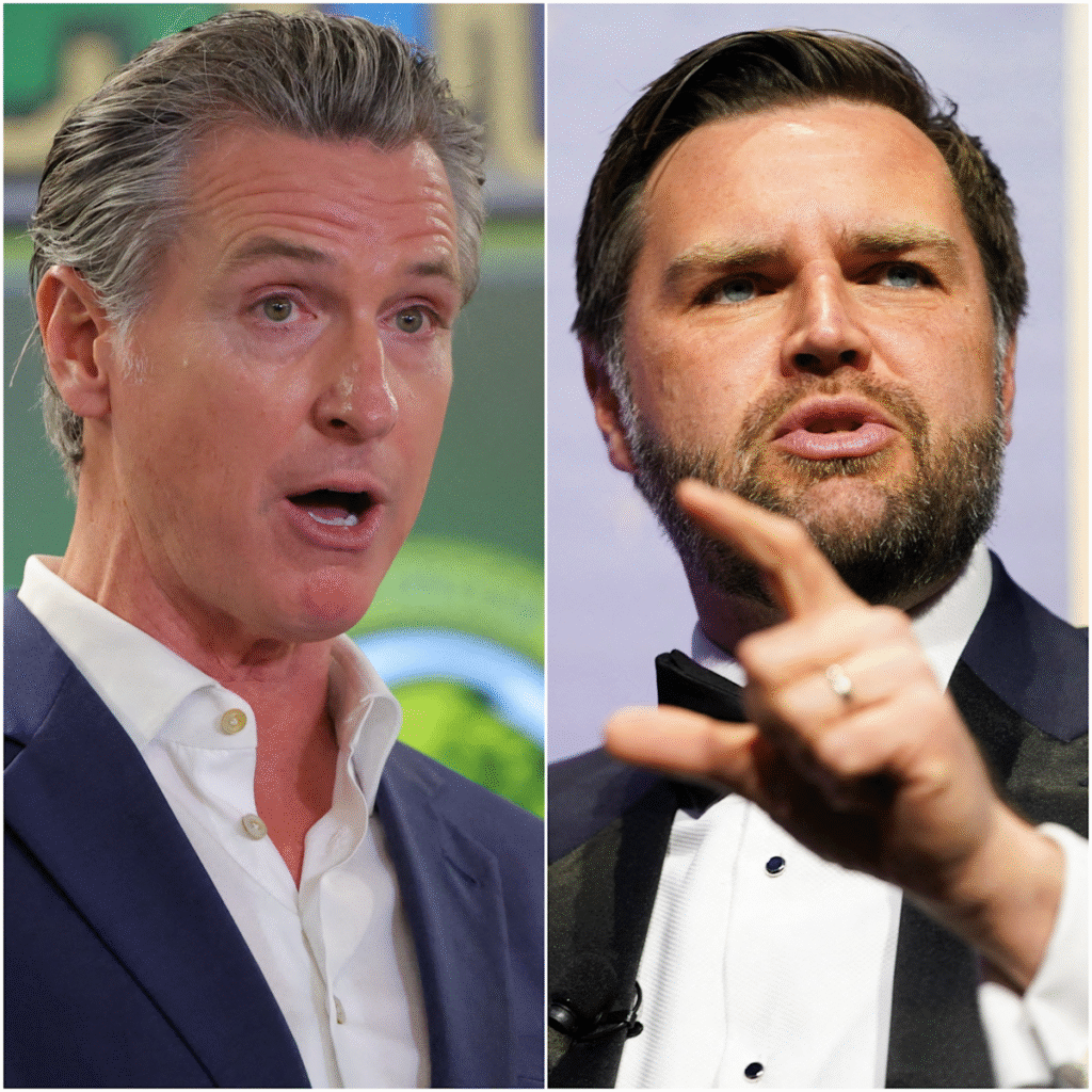 Newsom clashes with JD Vance, other GOP officials over LA protests