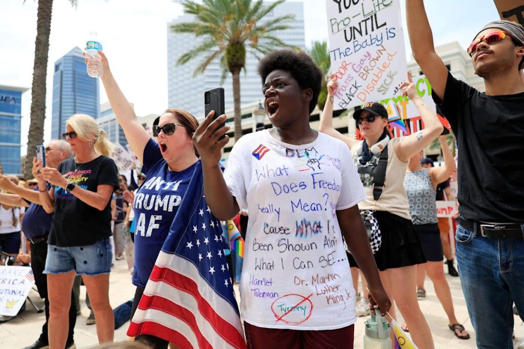 Thousands denounce Trump during ‘No Kings’ protests in Jacksonville and across nation