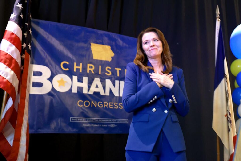 Democrat Christina Bohannan launches 3rd bid for Iowa’s 1st Congressional District