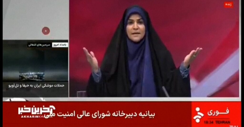 Video: Israeli Strike on Iran State TV