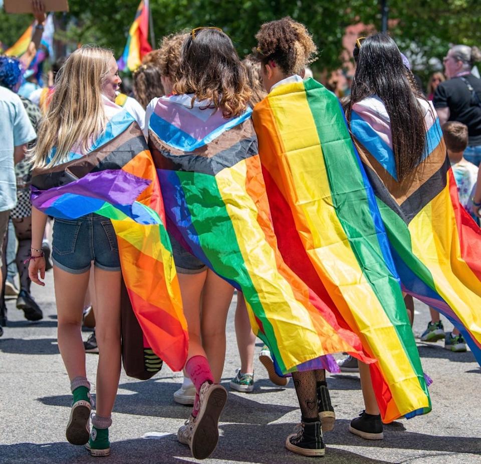 Youths are seen walking in the 2022 Portsmouth Pride parade. The 2025 parade is scheduled Saturday, June 21.
