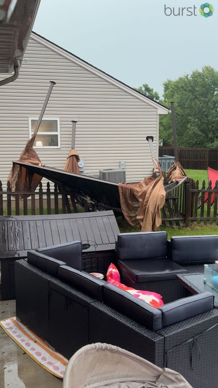 Canopy destroyed in Germantown