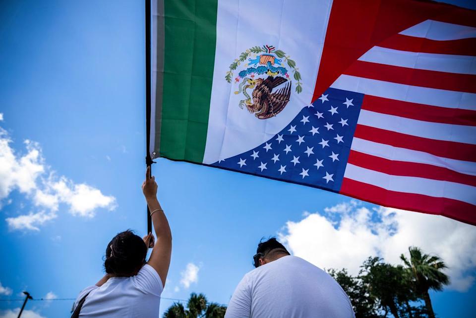Mcallen, TX - June 14 2025: No Kings Protest against the policies of US President Donald Trump in Mcallen, TX (Photograph by Benjamin Lowy)
