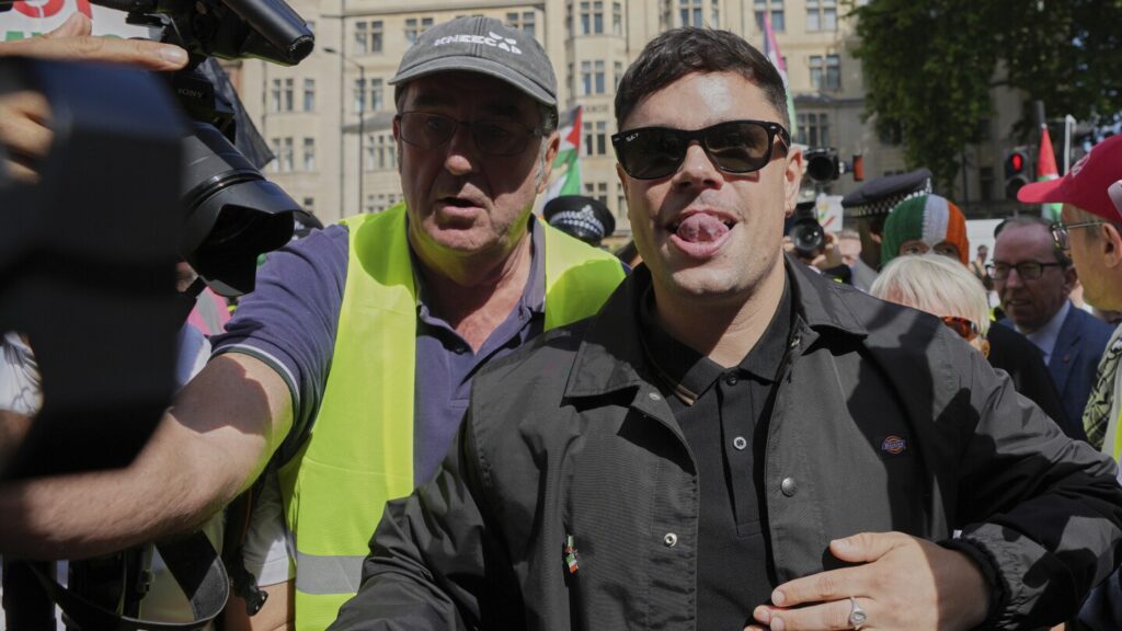 Kneecap fans mob sidewalks near a London court as a band member faces a terror-related charge