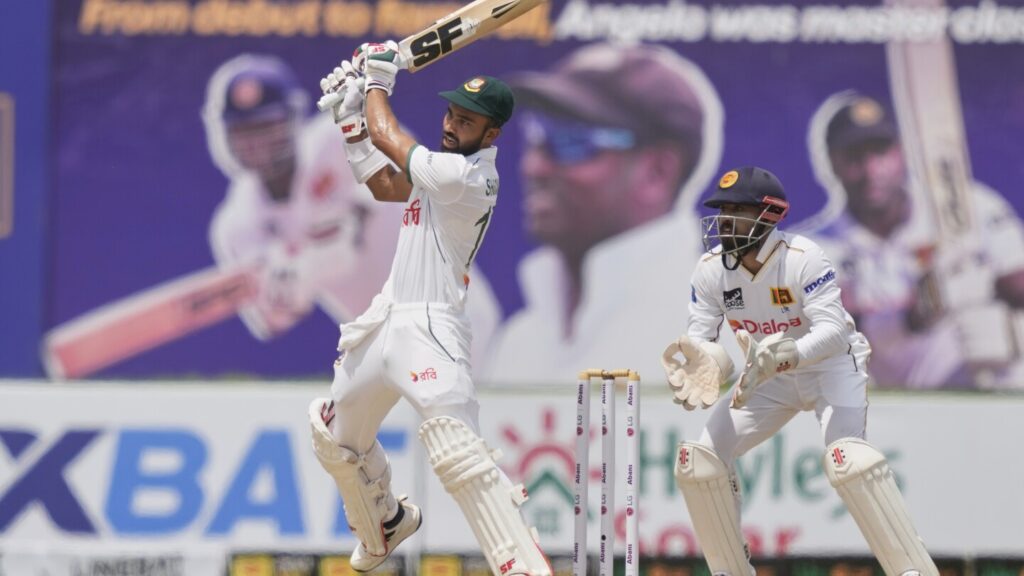 Shanto and Mushfiqur put Bangladesh in control vs. Sri Lanka