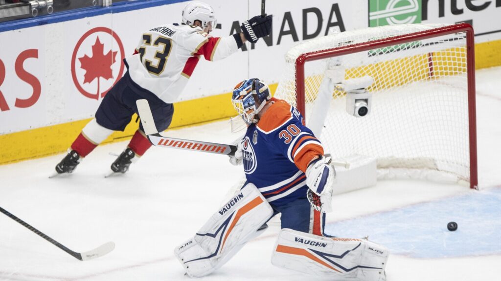Getting better with age, Marchand scores twice in the Panthers’ Game 5 win over the Oilers