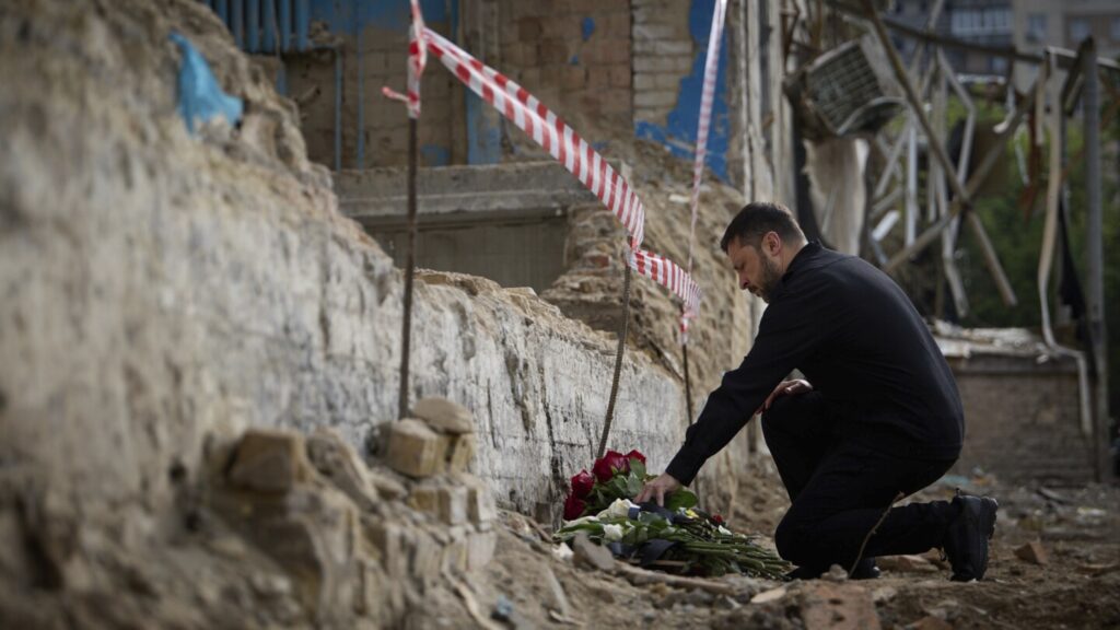 Zelenskyy calls for more pressure on Russia after deadly missile strike in Ukrainian capital Kyiv
