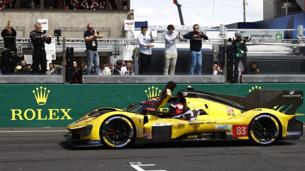 Triumph for Kubica as Ferrari wins the 24 Hours of Le Mans for third year in a row