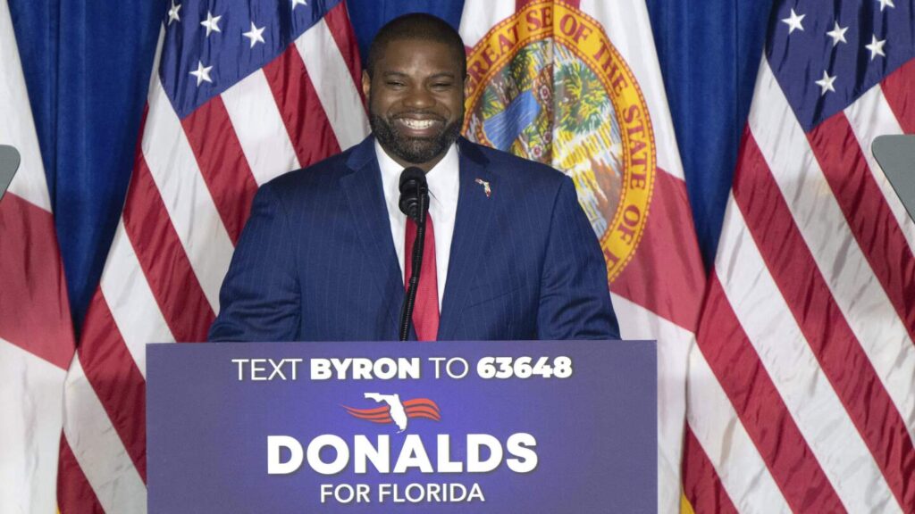 Trump-backed Byron Donalds makes his campaign debut in the 2026 race to replace Gov. Ron DeSantis