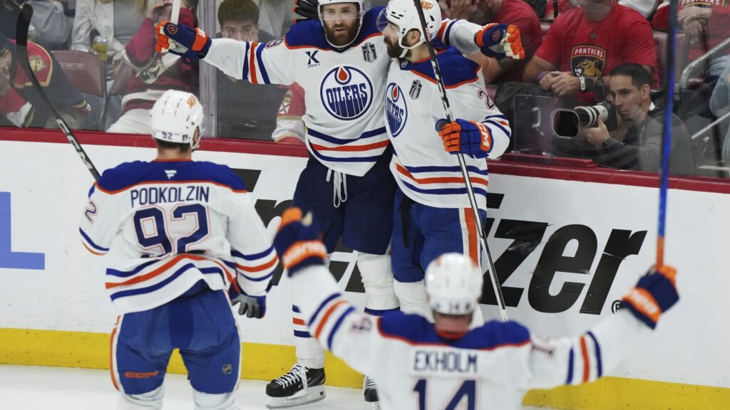 Leon Draisaitl scores in OT, Oilers beat Panthers 5-4to tie Stanley Cup Final