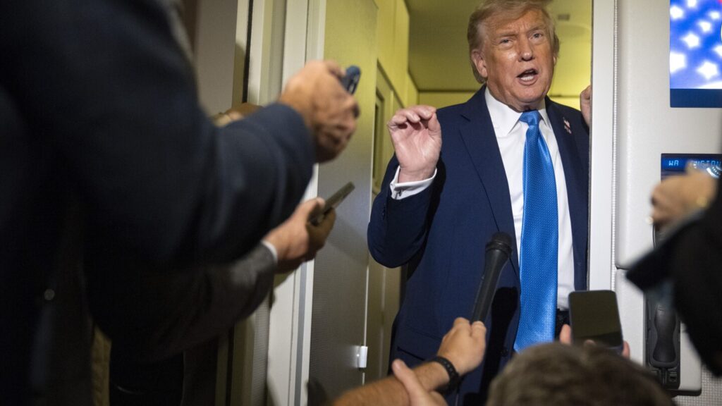 Trump jabs Macron over comments about his early departure from G7