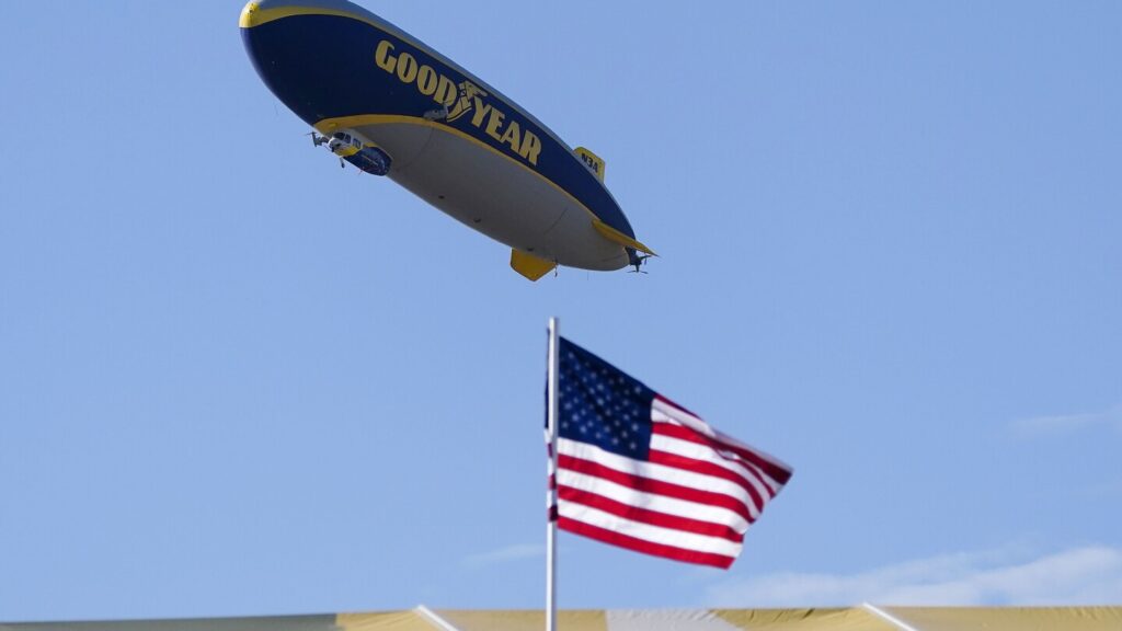 The iconic Goodyear Blimp is 100. To celebrate, a flight over Ohio