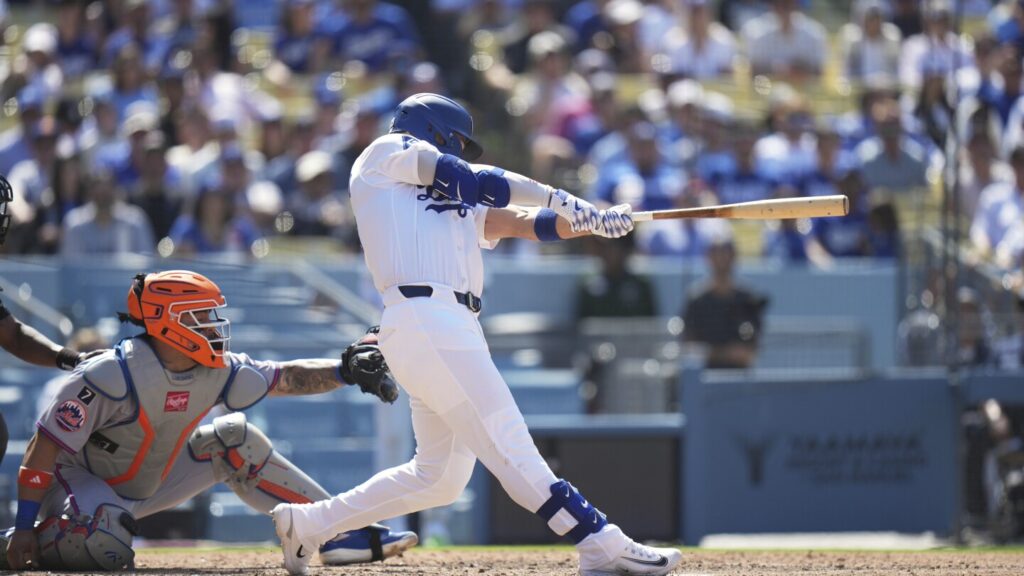 Michael Conforto’s tiebreaking RBI single is a ray of hope in his gloomy season with the Dodgers