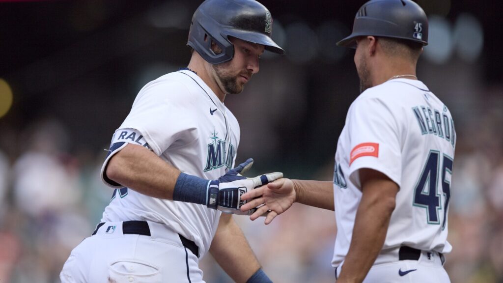 Raleigh’s grand slam helps Mariners end Boston’s winning streak