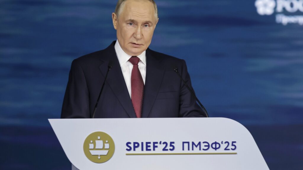 Putin boasts about Russia’s economy despite recession fears