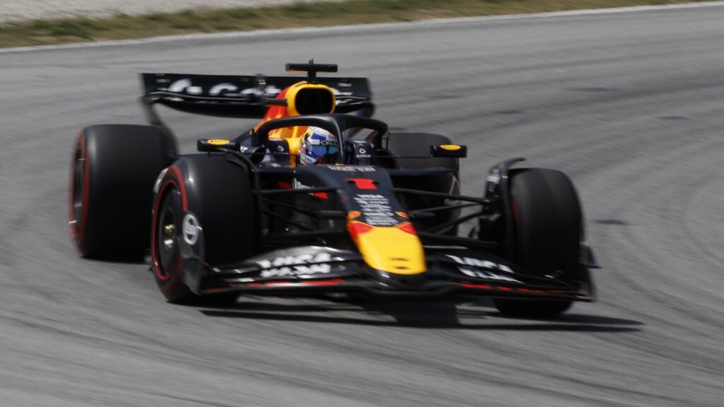 Verstappen hurts F1 title defense after colliding with Russell at Spanish GP