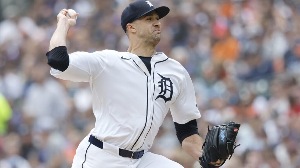 Flaherty fans 9 in 6 scoreless innings as Tigers beat Cubs 4-0 in matchup of AL-NL Central leaders