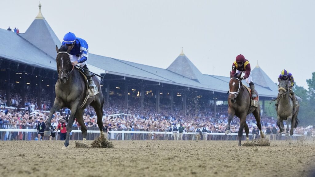Sovereignty beats Journalism to win the Belmont Stakes