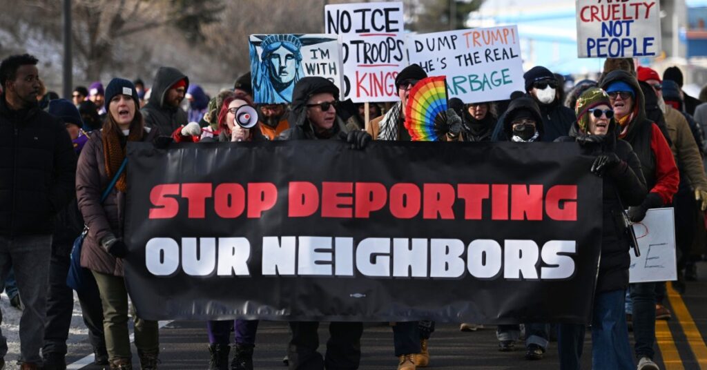 Anti-Trump Protesters Condemn Targeting of Somali Community